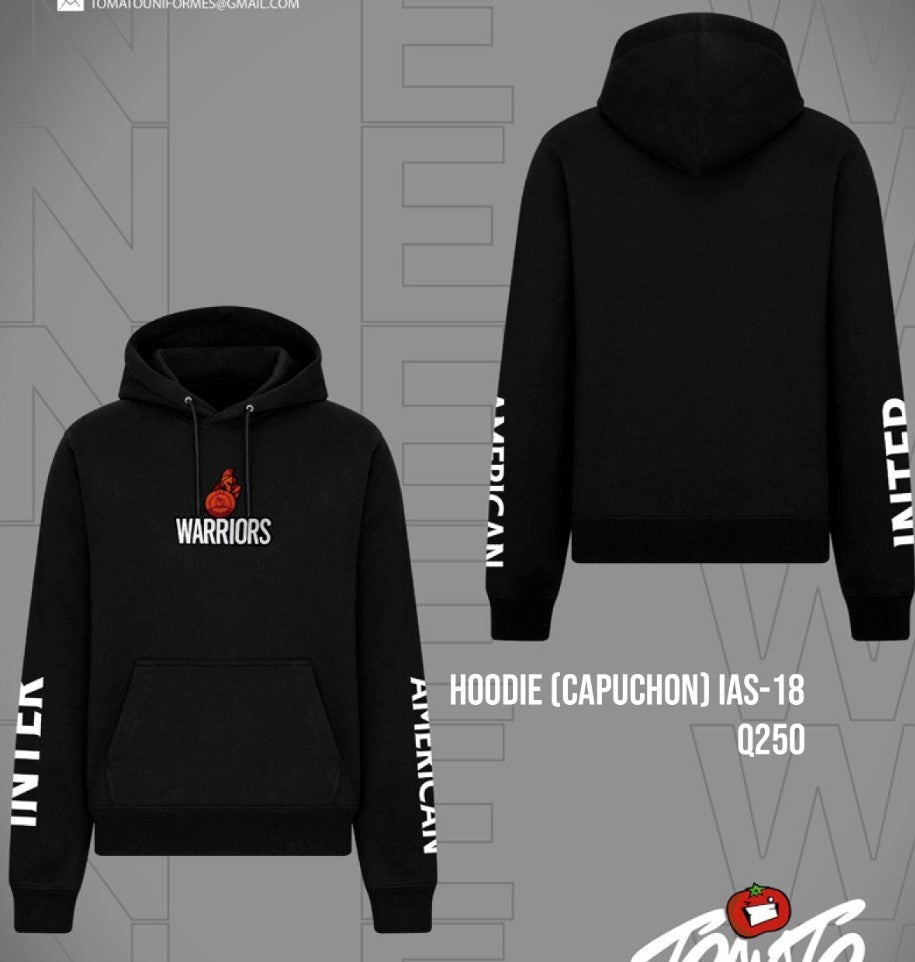 IAS-18 HOODIE BLACK
