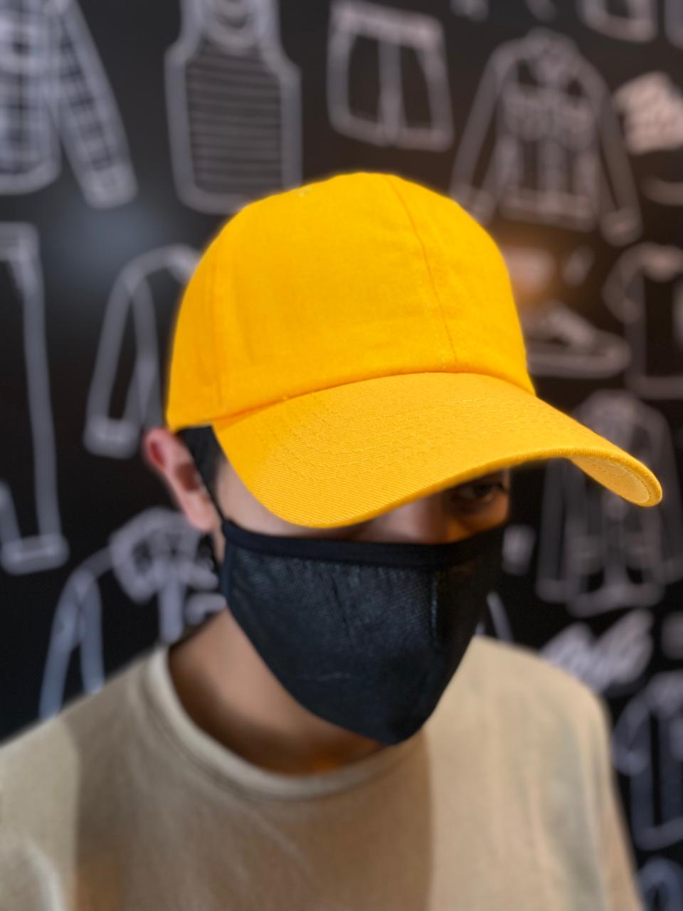 Gorra Gabardina amarillo oro