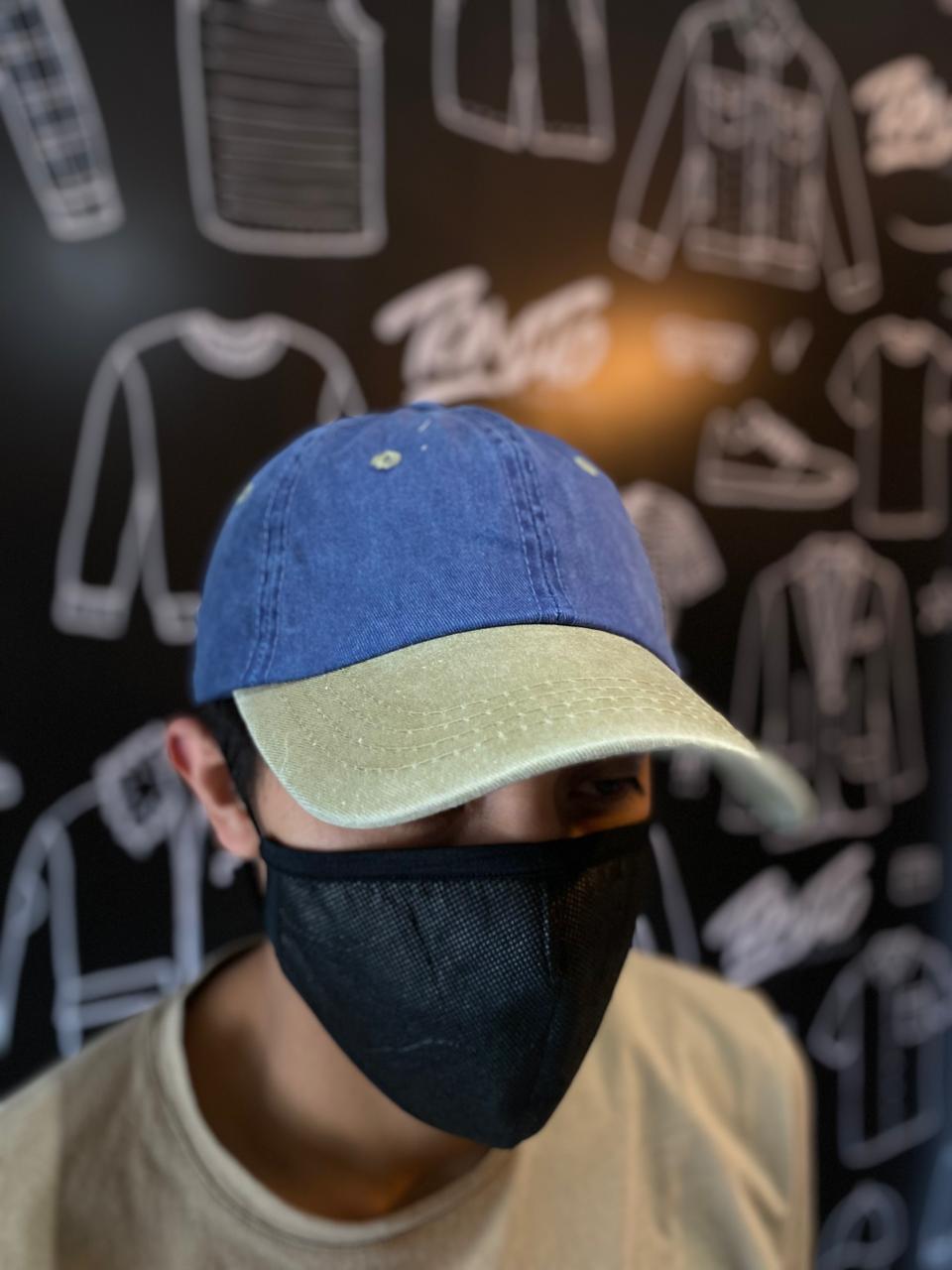 Gorra Premium de lona con visera verde