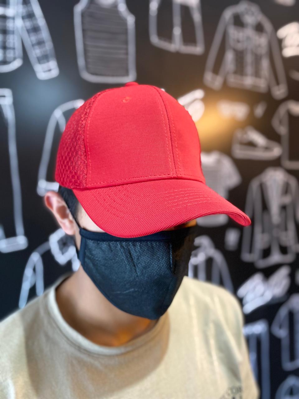 Gorra de Gabardina roja