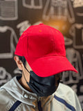 GORRA ROJA DE GABARDINA AJUSTABLE SEGURO DE METAL